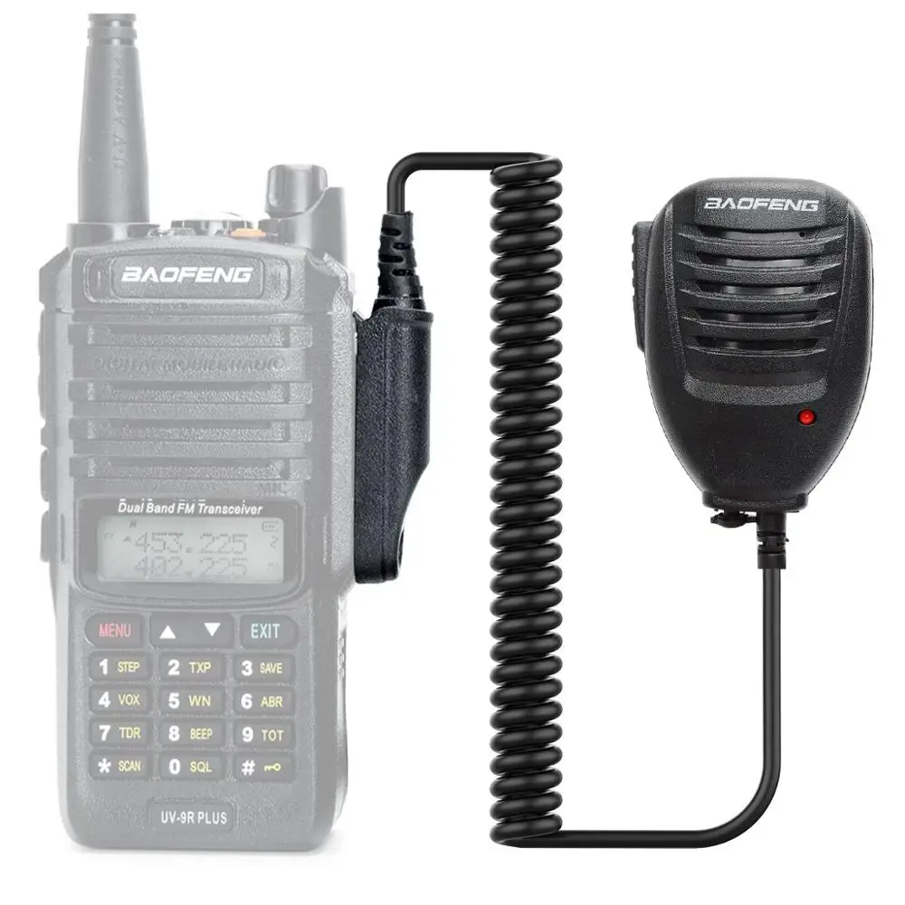 Портативное радио Динамик микрофон Водонепроницаемый для иди и болтай Walkie Talkie