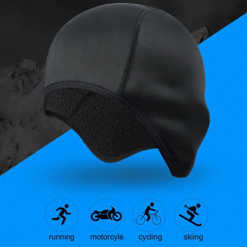 Ветрозащитная велосипедная Кепка мотоциклетный шлем Внутренняя крышка, велосипедная Влагоотводящая круглая крышка дышащая для