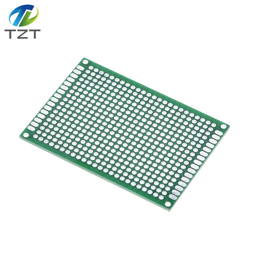 10 шт. двухсторонний Прототип PCB Луженая универсальная доска 5x7 5*7 см зеленый
