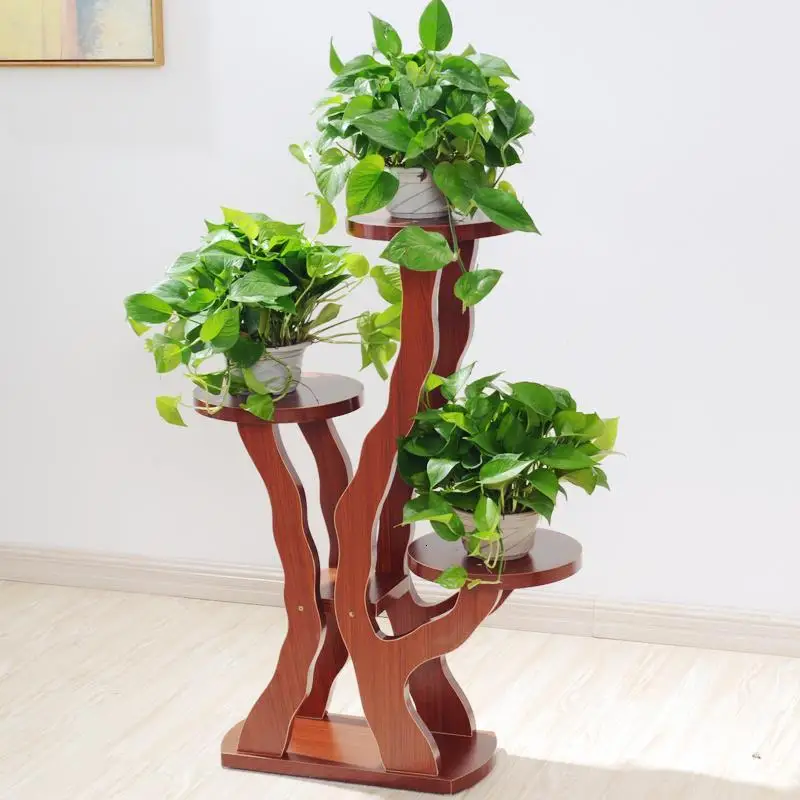 Садовые деревянные полки для Estante Para Plantas Etagere Plante Rak Bunga полки Stojak Na Kwiaty стойки открытый цветок завод Стенд - Цвет: MODEL B