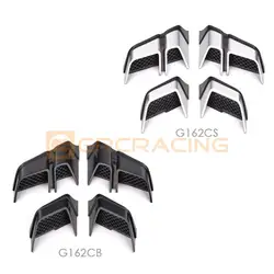 Simulation Decoration Wheel Eyebrow Side Exhaust Ventilation Grille Kit For 1/10 Rc Crawler Car Traxxas Trx4 G500 Trx6 G63 G162c