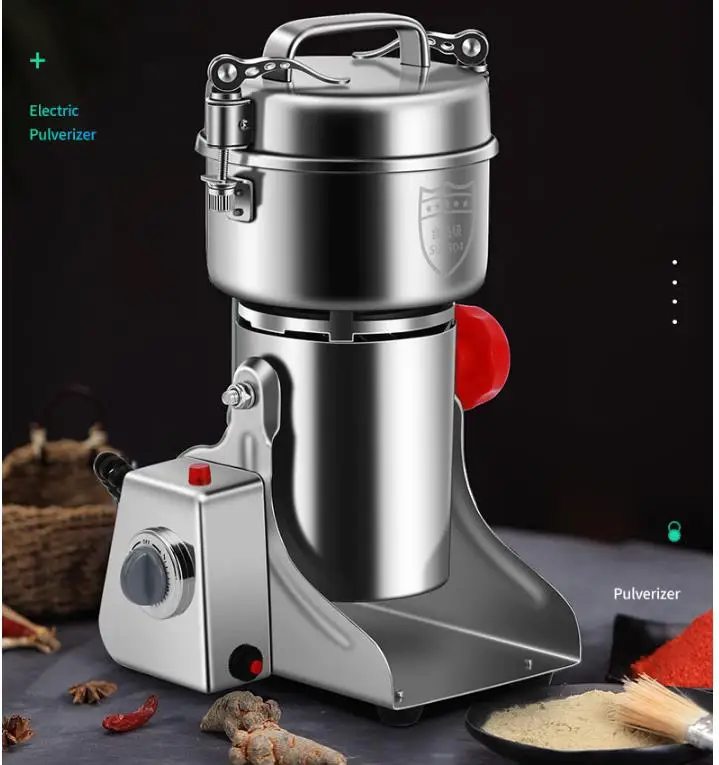 

800g AC 220V 3000W Electric Herb Grain Grinder Cereal Mill Flour Coffee Food Wheat Machine Coffee Grinders