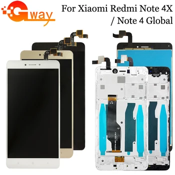 

AAA Quality For Xiaomi Redmi Note 4X LCD Display + Touch Screen For Redmi Note 4 Global Version LCD+Frame For Snapdragon 625