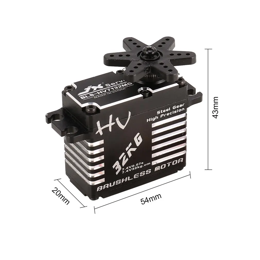 JX BLS HV7132MG 32кг металлическая рулевая цифровая Шестерня HV бесщеточный сервопривод