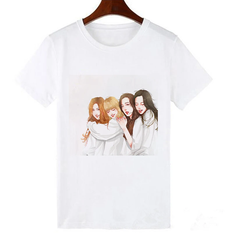 19bk1552-white Lei SAGLY черная розовая футболка KILL THIS LOVE harajuku kawaii футболка с короткими рукавами корейские топы, футболки, KPOP - Цвет: 19bk1552-white