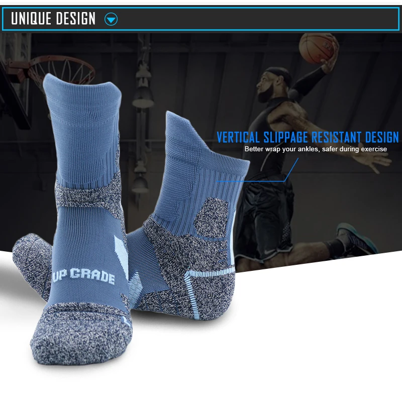 UP GRADE Man Women Basketball Socks Bradyseism Running Quick Dry Climbing calcetines Ciclismo Fietssokken Sokken Sneakers