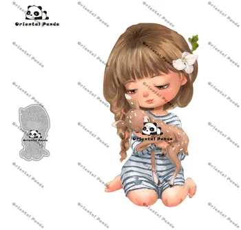 

New Dies 2020 Camper Van Metal Little girl and deer Dies photo album cutting dies Scrapbooking Stencil Die Cuts new dies metal