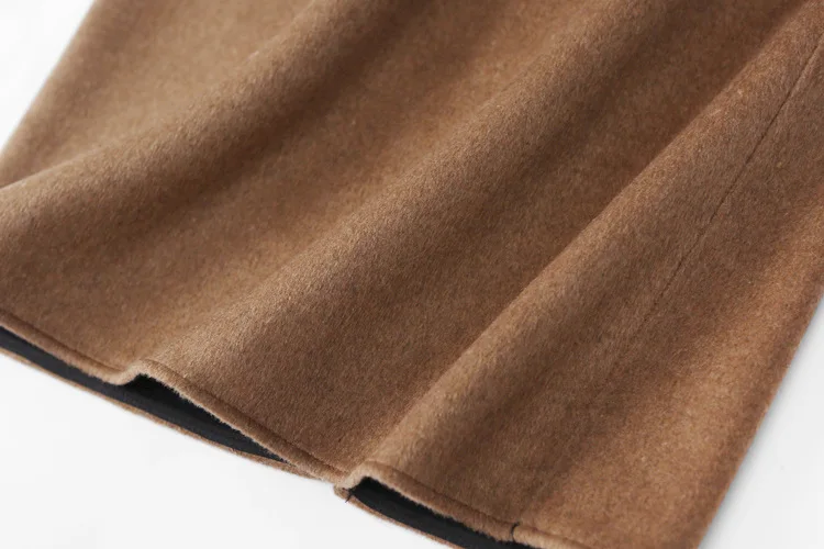 Mozuleva 2020 Autumn and Winter Double-Sided Two-Tone Double-Faced Woolen Goods Skirt Womens 2020 Spring Woolen Overskirt
