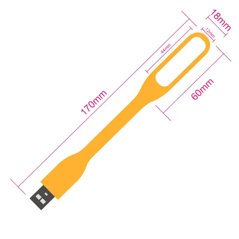 Гибкий Яркий Мини USB светодиодный светильник компьютерная лампа для ноутбука ПК ноутбук много читальный светильник usb светодиодный usb СВЕТОДИОДНЫЙ светильник - Испускаемый цвет: yellow