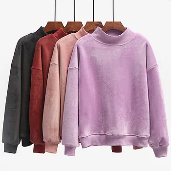 

2020 new velvet sweater turtleneck sweater women's sweater