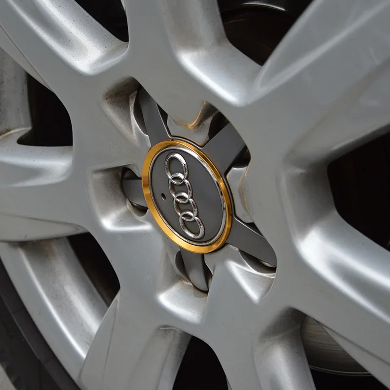 Только в Audi A3 A4l A6L Q3 Q5 A5 Модифицированная заглушка автомобильного колпака блестящий обруч Ступица колеса декоративное кольцо с блестками