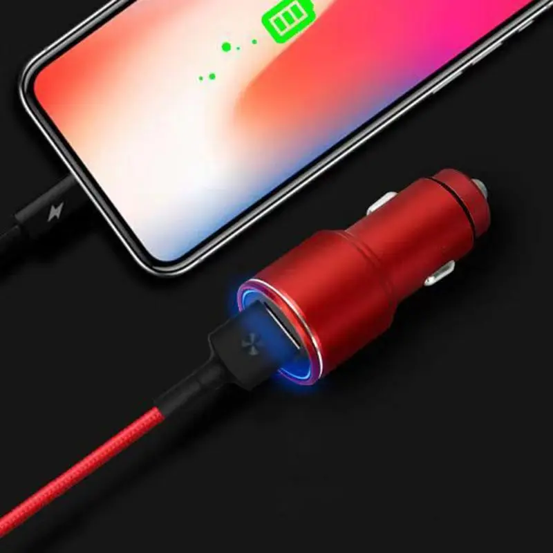 Быстрая зарядка 3,0 двойной USB QC3.0 автомобильное зарядное устройство адаптер питания для samsung Xiaomi htc