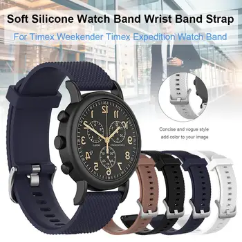 

Soft Silicone Replacement Strap Durable Watch Band Wrist Band Strap For Timex Weekender Timex Expedition Unisex Watch Band