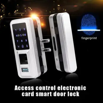 

Electric Fingerprint Lock Touch Screen Password Intelligent W/Keypad RFID Card Glass Fingerprint Lock Keyless Smart Lock Office