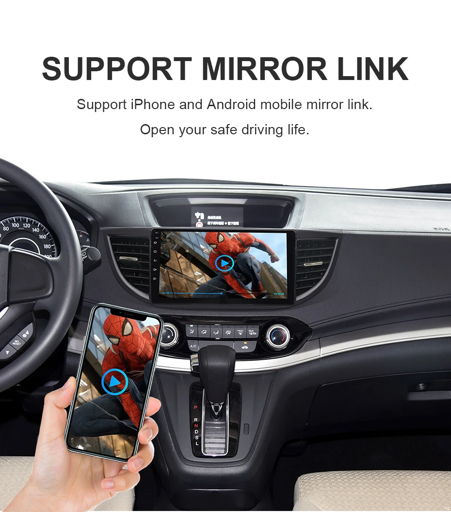 ISUDAR Автомагнитола для HONDA/CRV/CR-V 2012- 2 din Android 9 Авторадио Мультимедиа gps DVR камера ram 2GB rom 32GB USB Радио ips