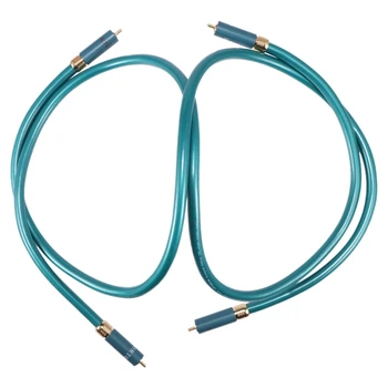 

Hifi RCA Cable Hi-End CD Amplifier Interconnect 2RCA to 2RCA Male o Cable 1M