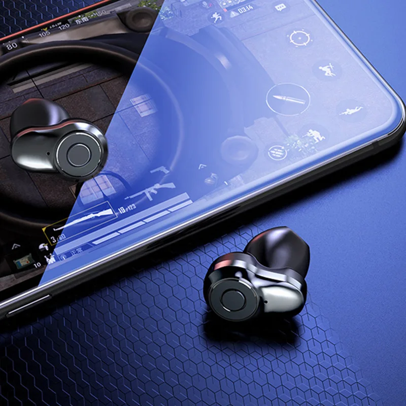 Мини Tws 5,0 Bluetooth 8D стерео наушники беспроводные Ipx7 водонепроницаемые спортивные наушники с 3500 мАч внешним аккумулятором