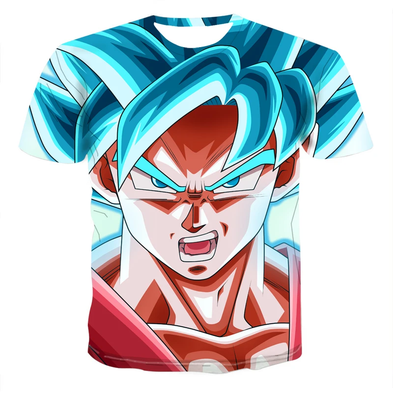 Новинка, футболка Dragon Ball Z, мужская летняя футболка с 3D принтом, супер сайян Сон Гоку, черная Вегета, битва Драконий жемчуг, Повседневная футболка, топы, футболки