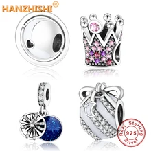 Подходит к оригинальному браслету Pandora DIY Berloque новая зимняя коллекция 925 пробы Серебряная точеная Элегантная подвеска