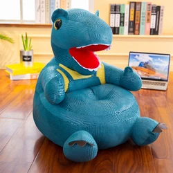 Canapé en peluche dinosaure pour enfants, chaise antidérapante, mignon, petit canapé, siège en peluche, dessin animé, jouet d'apprentissage pour bébé 