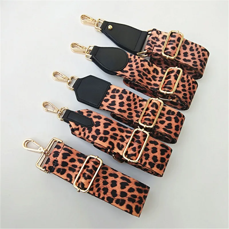

Leopard Bag Strap Handbag Belt Wide Shoulder Bag Strap Replacement Strap Accessories Bag Part Adjustable Belt for Bag W258