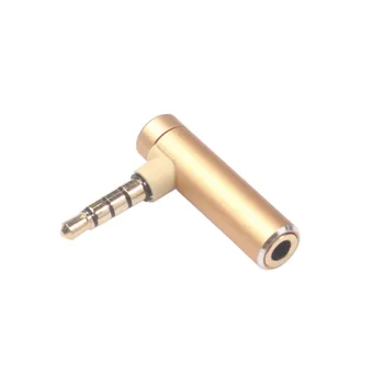

3.5mm Male To Female TRRS Right Angle Stereo Headphone Microphone Video Audio Adapter.