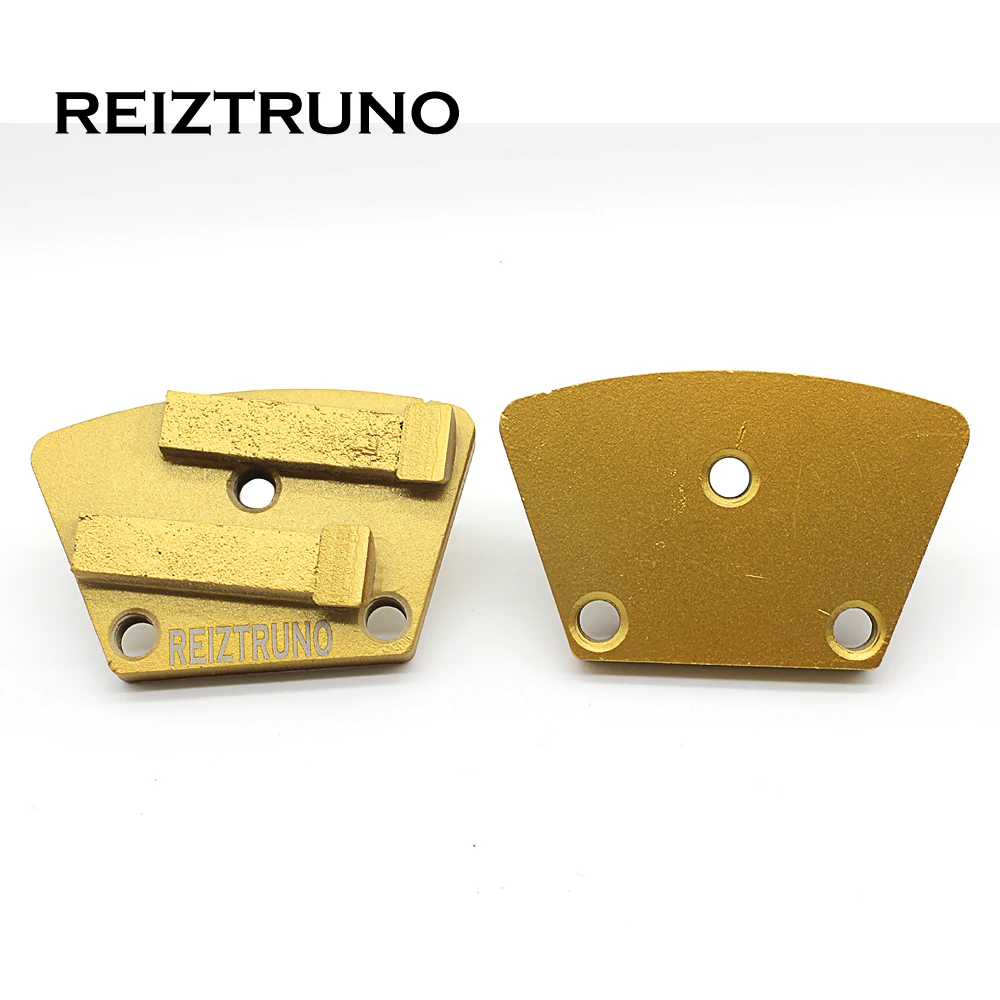 REIZTRUNO 2*1/2PCD двухсегментный Веерообразный и pcd Алмазный пол полировки колодки шлифовальные диски для удаления бетона эпоксидной смолы