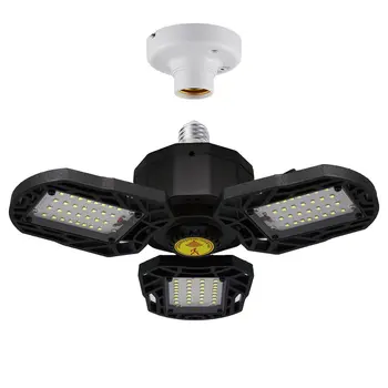 

All-plastic Garage Industrial and Mining Transformable Three-leaf LED Folding Light