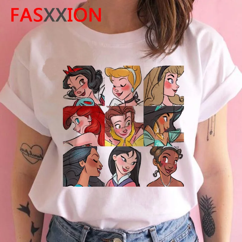 vogue t shirt Princess streetwear funny female tshirt women kawaii cartoon clothes t-shirt Graphic aesthetic top tee