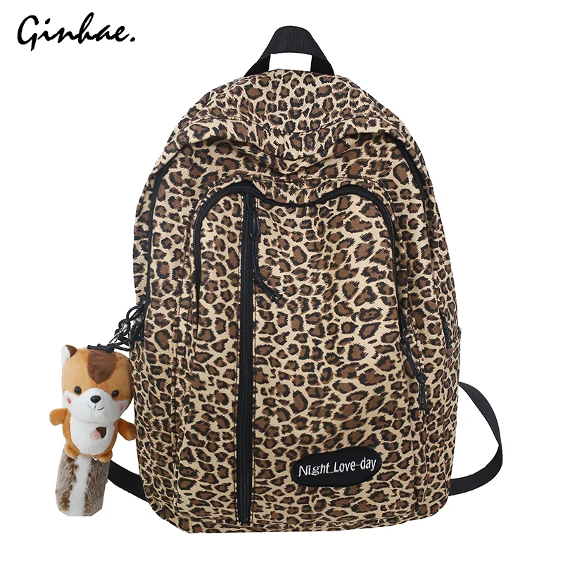 jansport leopard print backpack