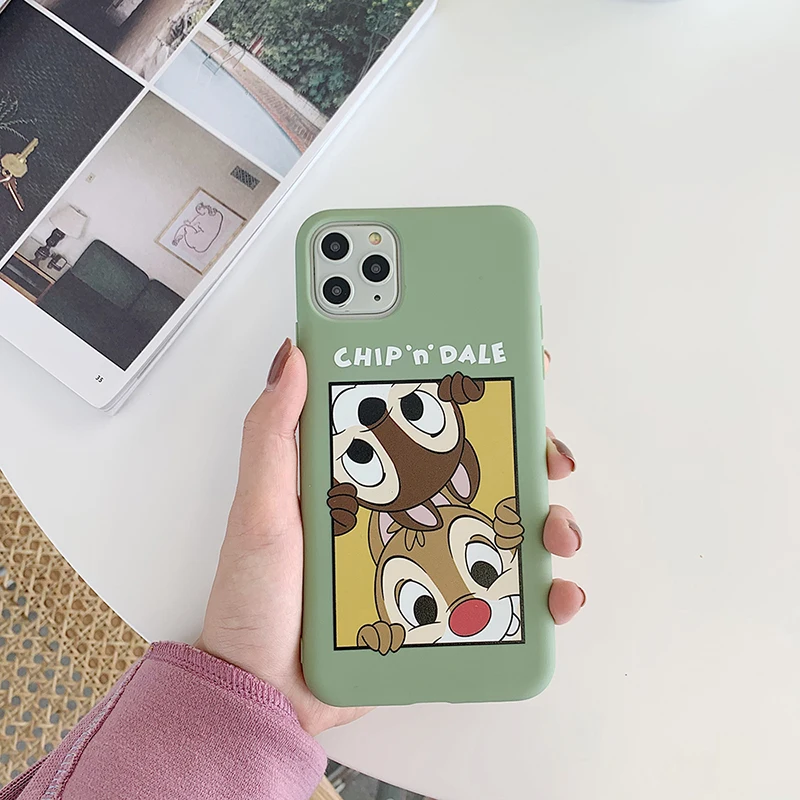Мягкие силиконовые чехлы с изображением белки из мультфильма для iPhone 11Pro Max 11 матовый чехол для IPhone X XS 6 6S 7 8 11 Plus ТПУ задняя крышка Чехлы