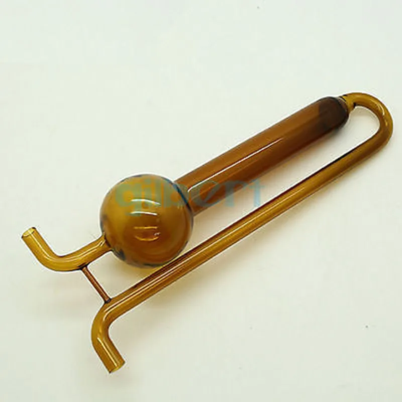 

10 мл лабораторная пористая поглощающая трубка из коричневого стекла, U-образная газовая бутылка для проб, стеклянная посуда