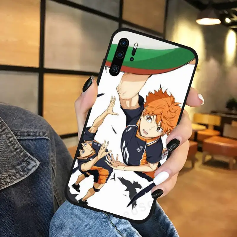 Nhật Bản Haikyuu Bóng Chuyền Anime Điện Thoại Ốp Lưng Funda Cho Huawei P9 P10 P20 P30 Lite 2016 2017 2019 Plus Pro P thông Minh phone case for huawei