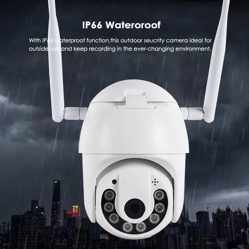 2MP WiFi IP Camera WiFi Security Camera 1080P HD Wireless PTZ Speed Dome CCTV IR Camera Outdoor Surveillance Camara Exterior