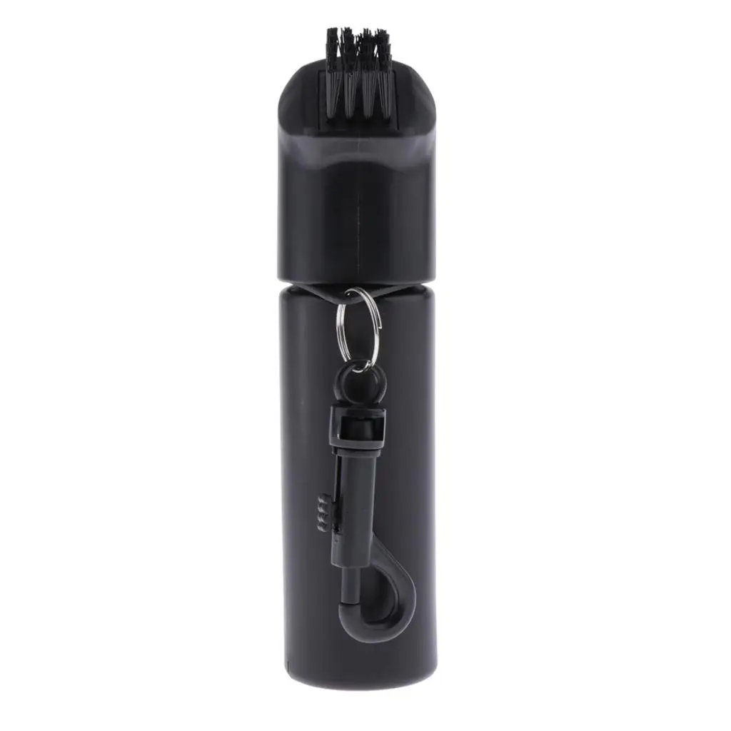 Golf Club Cleaner Self-Contained Water Groove Wet Clean Brush with Clip Squeeze Water Bottle Brush Cleaner