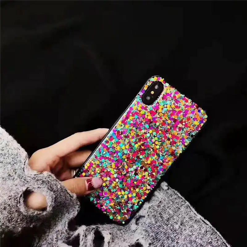 Блестящий чехол с блестками для Huawei Honor 8X 7C 8C 10 Lite 20 Pro P20 P30 Nova 3i 3 4 Mate 30 Y6 Y9