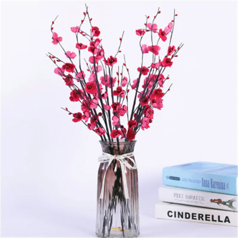 

1Pc Blossoms Artificial Silk Flowers Flores Sakura Tree branches Home Table Living Room Decor DIY Wedding Christmas Decoration