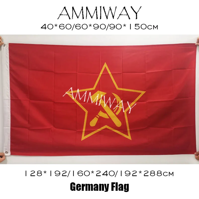 Флаги и баннеры AMMIWAY для коммунистивечерние Германии односторонние большие