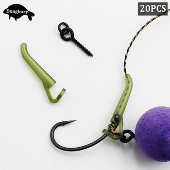 HOT SALE ❤️ 20PCS Carp Fishing Accessories Kit Bait Screw with Ring D Rig Line Aligner Rubber Sleeve for Carp Fishing Rig Making End Tackle - discount item 49% OFF Sports & Entertainment