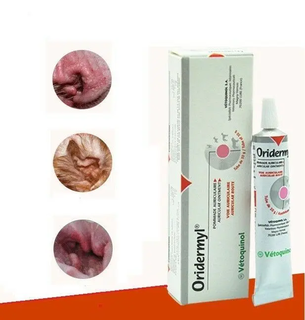 Vetoquinol-producto Original para gatos y perros, Scabies para las orejas, Mata hongos y parásitos, la mascota es saludable