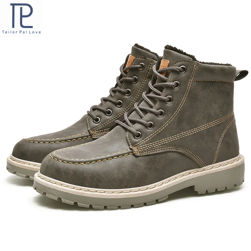 Новинка зимние Бархатные ботинки Мужская обувь размеры 39-44 | Обувь