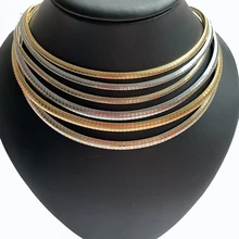 Женское колье 304 из нержавеющей стали ювелирные воротнички, Ожерелья 4-6 мм стиль Очаровательная цепь со звездами для девушек подарки