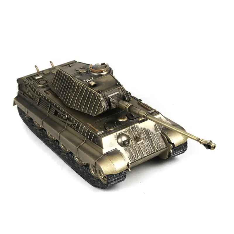 1/32 Bronze Armored Vehicle Tiger Tank Panzer Military Static Model Car Metal