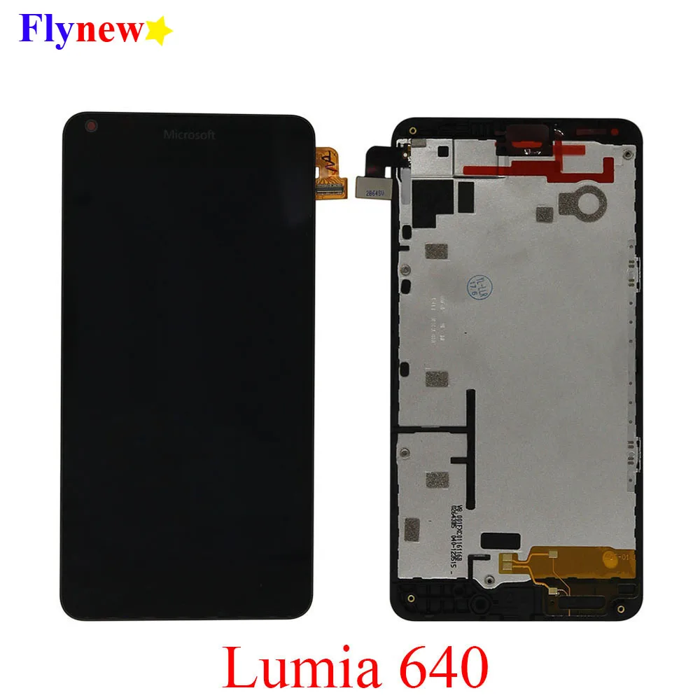 

Mobile phone LCDs Screen For Microsoft NOKIA Lumia 640 LCD Display Touch Panel Digitizer Assembly with Frame Replacement Parts