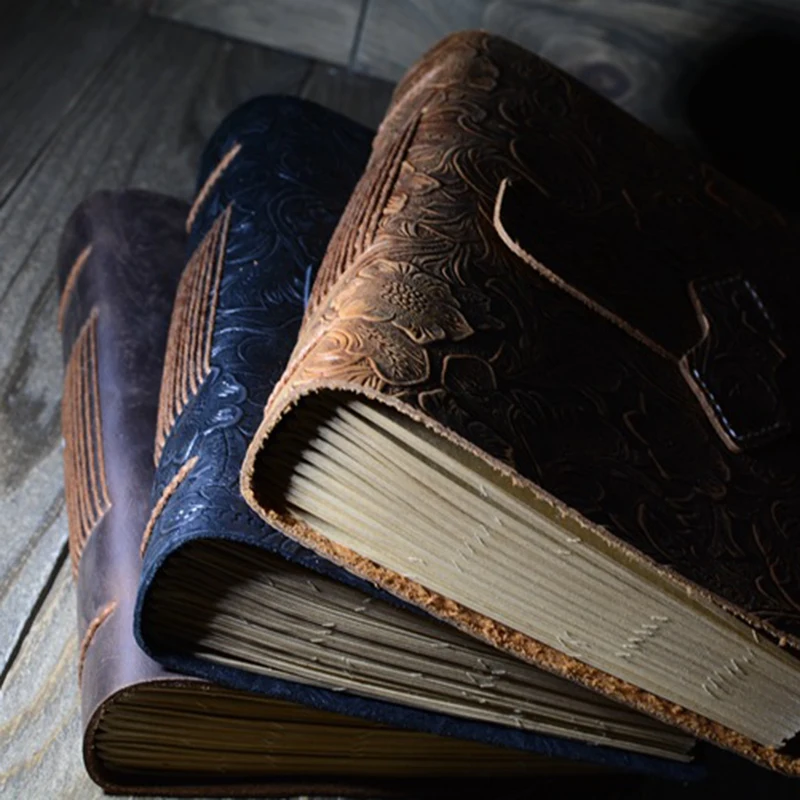 Винтажный кожаный ежедневник FOCO A5 ручной работы записная книжка альбом для