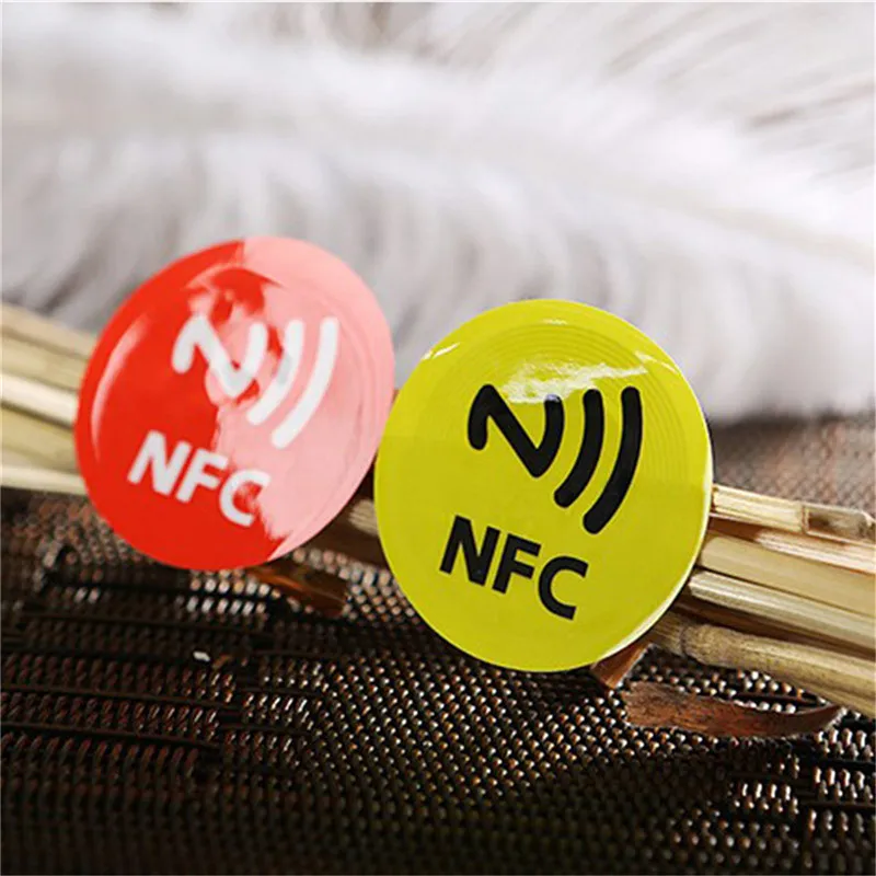 6 шт./лот) NFC метки стикер s NTAG213 NFC метки RFID клейкая этикетка наклейка универсальные этикетки Ntag213 RFID бирка для всех NFC телефонов