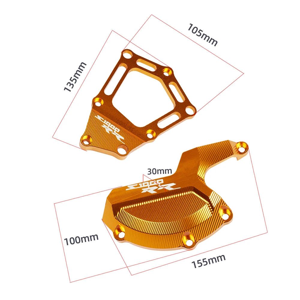 For BMW S1000RR HP4 S1000R S 1000 RR S1000 R S1000XR 2009-Motorcycle Engine Stator Guard Cover Protector Side Case Slider