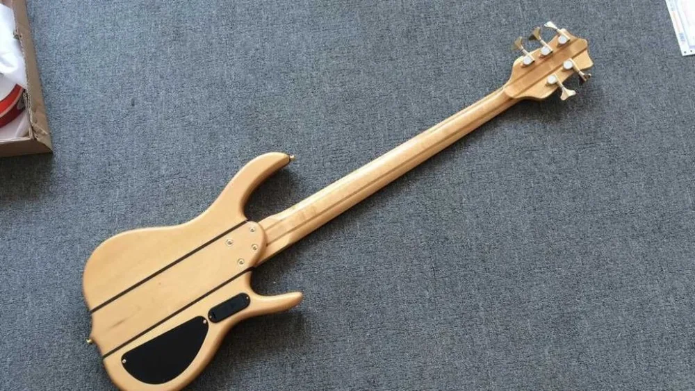 new+ factory+ lefty kevin shi 5 strings bass quilted maple top left handed electric bass Free shipping active pickup bass