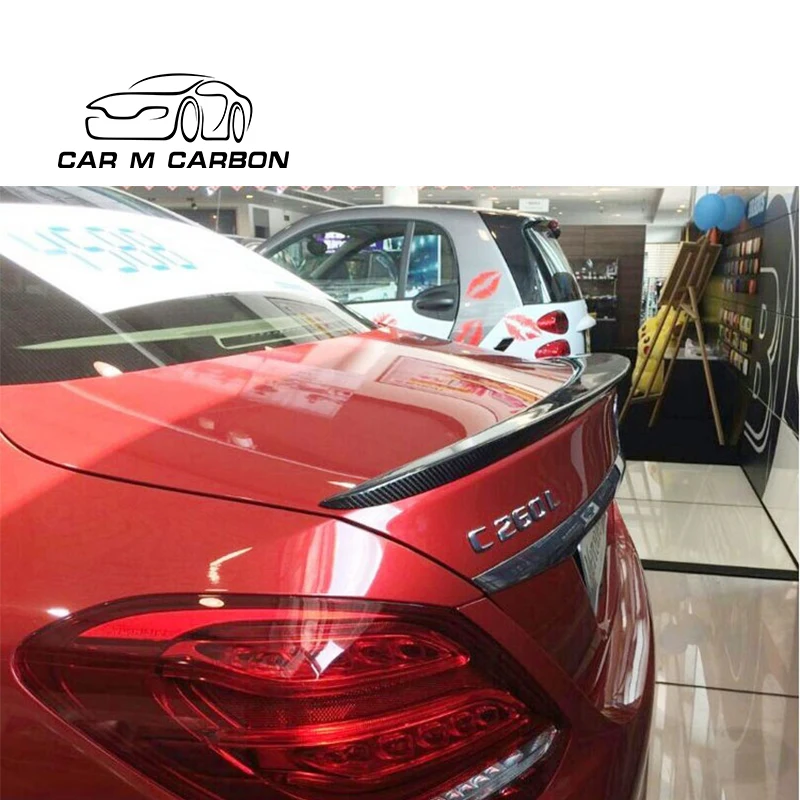 Спортивный спойлер для багажника из углеродного волокна типа C class TI класса W205 C63