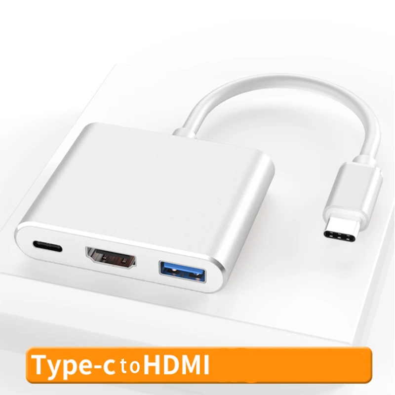 

usb hub with power adapter for Nintendo Switch usb hub type to HDMI 4k For Macbook For Xiaomi phone Aluminum alloy Converter